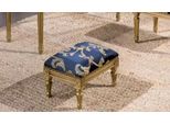 Sgabello Di Lusso Sgabello Classico Di Design Sgabello Imbottito Blu Arredo Tessile