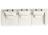 Bianco Quattro Posti Imbottito Di Lusso Quattro Posti Tessile Soggiorno Di Design