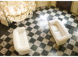 Divano Di Design Divano Tappezzato Classico Set Chesterfield 3+3 Posti Divani Nuovo