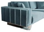 Divano 3 Posti Colori Blu Divano Imbottito Soggiorno Divani Design Acciaio Inox