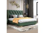 Letto Chesterfield Letti Di Lusso Barocco Rococò Mobili Hotel Camera Da Letto In Pelle Nuovo