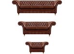 Mobili Imbottiti Set Di Divani 3 Pezzi Poltrona Imbottita Divani Chesterfield Nuovo