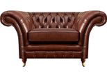 Poltrona Da Salotto Marrone Chesterfield Arredamento Divano Seduta Imbottita Nuovo