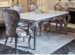 Set Sala Da Pranzo 7 Pezzi Tavolo Da Pranzo 4X Sedie Cassettiera Gruppo Specchio Bianco Nuovo