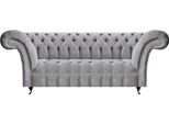Divano Moderno A Tre Posti Con Seduta Imbottita Grigio Divano Chesterfield