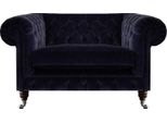 Poltrona Da Salotto Seduta Imbottita Tessile Di Lusso Chesterfield Nuovi Arredi