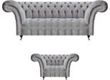 Divano Chesterfield Completo Poltrona Di Lusso Mobili Imbottiti Divano A Tre Posti