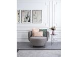 Poltrona Imbottita Grigia Soggiorno Poltrona Monoposto Tessile Arredo Lounge