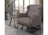 Tauper Poltrona Di Design Imbottita Di Lusso Salotto Monoposto Moderno