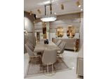 Set Da Pranzo Di Lusso Tavolo Da Pranzo + 6X Sedie + Credenza Con 2X Specchio Nuovo Set