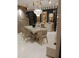 Design Esclusivo Tavolo Da Pranzo Di Lusso + 6X Sedie + Credenza Con Specchio