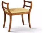 Panca In Legno Massiccio Imbottita Marrone Mobili Da Salotto Stile Classico Nuovo
