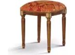 Sgabello Poltrona Design Tappezzeria Poggiapiedi Classico Tessile Nuovo Ottomano