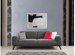 Divano In Tessuto Grigio A 3 Posti Di Design Moderno Per Il Soggiorno Materiale Tessile Tessuto