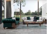 Set Di Divani Chesterfield Moderni A 3+3 Posti, Set Di Lusso Per Il Divano Del Soggiorno