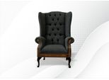Sedia 1X Soggiorno Sedia Imbottita Televisione Lounge Sedile Tessile Poltrona Chesterfield