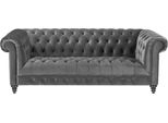 Grigio Tre Posti Tessuto Chesterfield Design Divani Tappezzeria Divani Nuovo Creativo