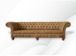Chesterfield 4 Posti Marrone Chiaro Divano Moderno Di Design Divano In Pelle Mobili Creativi