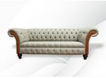 Chesterfield 3 Posti Beige Soggiorno Di Design Divani Imbottiti Divani Tessili