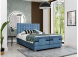 Blau Bett Schlafzimmer Doppelbett Einrichtung Polsterbett Modern Einrichtung