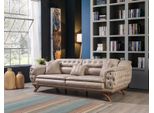 Divani Chesterfield 3 Posti Design Beige Divani Imbottiti Divano