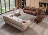 Set Di Divani 3 3 1 Divano Imbottito Set Chesterfield Mobili Da Salotto