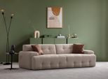 Divano A 3 Posti Moderno In Legno Mobili Da Salotto Colore Beige Lusso Luce