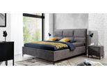 Letto Grigio Camera Da Letto Legno Mobili Tessile Design Classico Stile Art Deco Nuovo