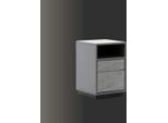 Comodino Grigio Elegante Camera Da Letto Mobili Di Lusso In Legno Design Moderno Bellissimo Nuovo