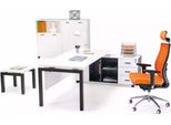 Mobili Per Ufficio Arredamento Scrivania Schedario Tavolino 4 Pz. Set Ufficio