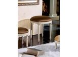 Sgabello Di Design Imbottitura Tessuto Sedute Mobili Marrone Sgabello Imbottito Nuovo