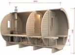 Sauna Barile Di Sauna Sauna Da Giardino Sauna All'aperto Sauna In Legno 6-8 Persone 4,0 M