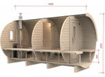 Sauna A Botte Sauna All'aperto 46 Mm Persone 6-8 Legno Sauna In Legno Termale