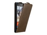 Cadorabo Cover Per Nokia Lumia 640 Cover Protettiva In Marrone Flip Case Custodia Del Telefono Cellulare Case Cover