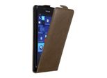Cadorabo Cover Per Nokia Lumia 950 Cover Protettiva In Marrone Flip Case Custodia Per Telefono Cellulare Case Cover