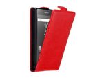 Custodia Cadorabo Per Sony Xperia Z5 Compact Custodia Protettiva In Rosso Custodia Flip Per Telefono Cellulare Custodia Cover