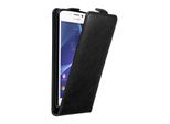 Cadorabo Cover Per Sony Xperia M2 / M2 Aqua Cover Protettiva In Nero Flip Case Custodia Per Telefono Cellulare Case Cover