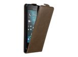 Cadorabo Cover Per Nokia Lumia 550 Cover Protettiva In Marrone Flip Case Custodia Per Telefono Cellulare Case Cover