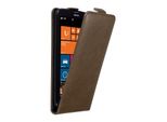 Cadorabo Cover Per Nokia Lumia 1320 Cover Protettiva In Marrone Flip Case Custodia Del Telefono Cellulare Case Cover