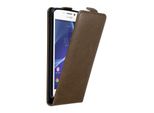 Custodia Cadorabo Per Sony Xperia M2 / M2 Aqua Custodia Protettiva In Marrone Custodia Flip Per Telefono Cellulare Custodia Cover