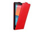 Cadorabo Cover Per Lg Google Nexus 5 Cover Protettiva In Rosso Flip Case Custodia Del Telefono Cellulare Cover