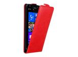 Cadorabo Cover Per Nokia Lumia 925 Cover Protettiva In Rosso Flip Case Custodia Per Telefono Cellulare Case Cover