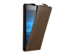 Cadorabo Cover Per Nokia Lumia 650 Cover Protettiva In Marrone Flip Case Custodia Per Telefono Cellulare Case Cover