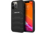 Amg Amhcp14Lgsebk Iphone 14 Pro 6.1 Nero/Nero Custodia Rigida In Pelle Con Linee In Rilievo