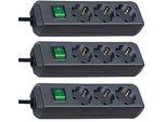 Presa Di Corrente Eco-Line Brennenstuhl 3M Nero 3-Pack