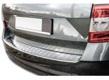 Protezione Paraurti In Acciaio Inox Per Skoda Octavia 3 Estate Facelift 2017-2020, Lucido