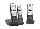 Gigaset A690A Trio DECT/GAP Schnurloses Telefon analog Anrufbeantworter Schwarz