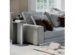 Decortie Dom Tavolino Moderno Grigio Antracite Bianco Multiuso Con Elementi Di Design 34 X 30 X 61 Cm