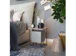 Decortie Acres Comodino Moderno Luce Moka Mobili Da Camera 40 X 40 X 45 Cm
