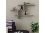 Decortie Leo Mensola Galleggiante Moderna In Grigio Moka 123 X 22 X 81 Cm